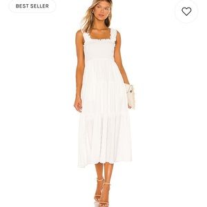 Majorelle maxi dress white